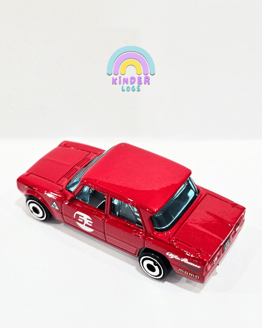 Hot Wheels Alfa Romeo Giulia Ti Super - Red (Uncarded) - Kinder Logs