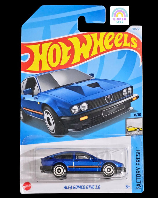 Hot Wheels Alfa Romeo GTV6 3.0 - Blue (Q Case) - Kinder Logs