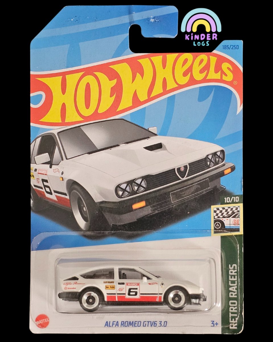 Hot Wheels Alfa Romeo GTV6 3.0 (White) - Kinder Logs