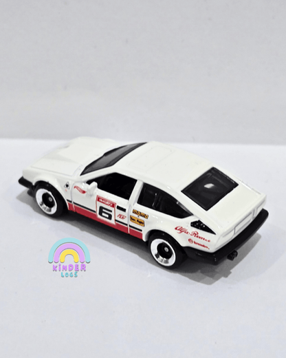 Hot Wheels Alfa Romeo GTV6 3.0 - White (Uncarded) - Kinder Logs