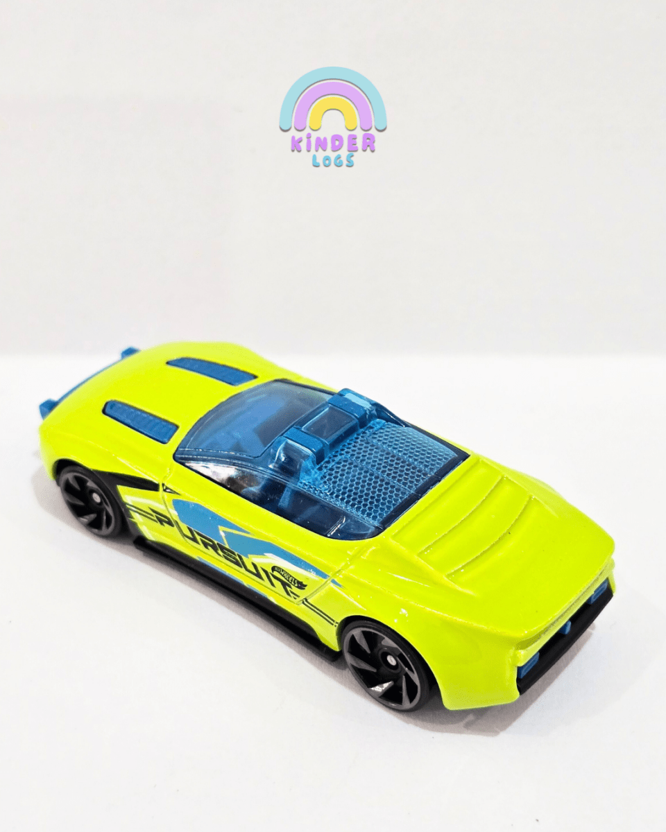 Hot Wheels Alpha Pursuit - Green (Uncarded) - Kinder Logs