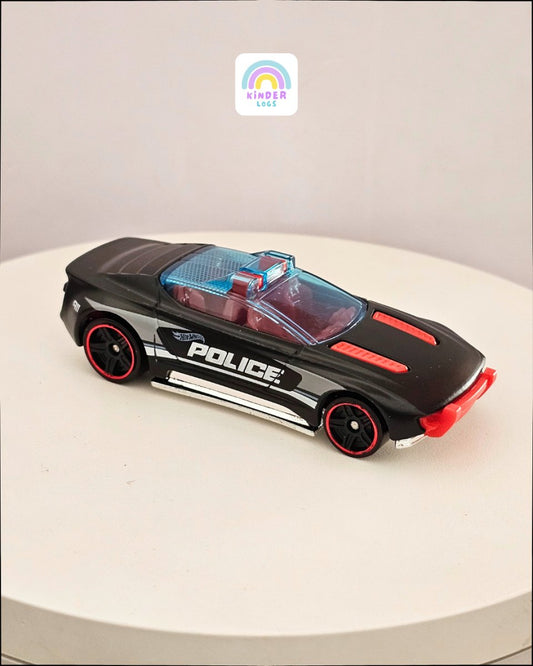 Hot Wheels Alpha Pursuit Police Car - Kinder Logs