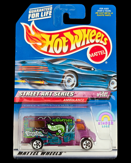 Hot Wheels Ambulance - Street Art Series (Imported) - Kinder Logs