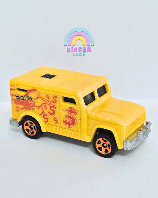 Hot Wheels Armoured Truck $$$ - Yellow (Pre - Owned Car) - Kinder Logs