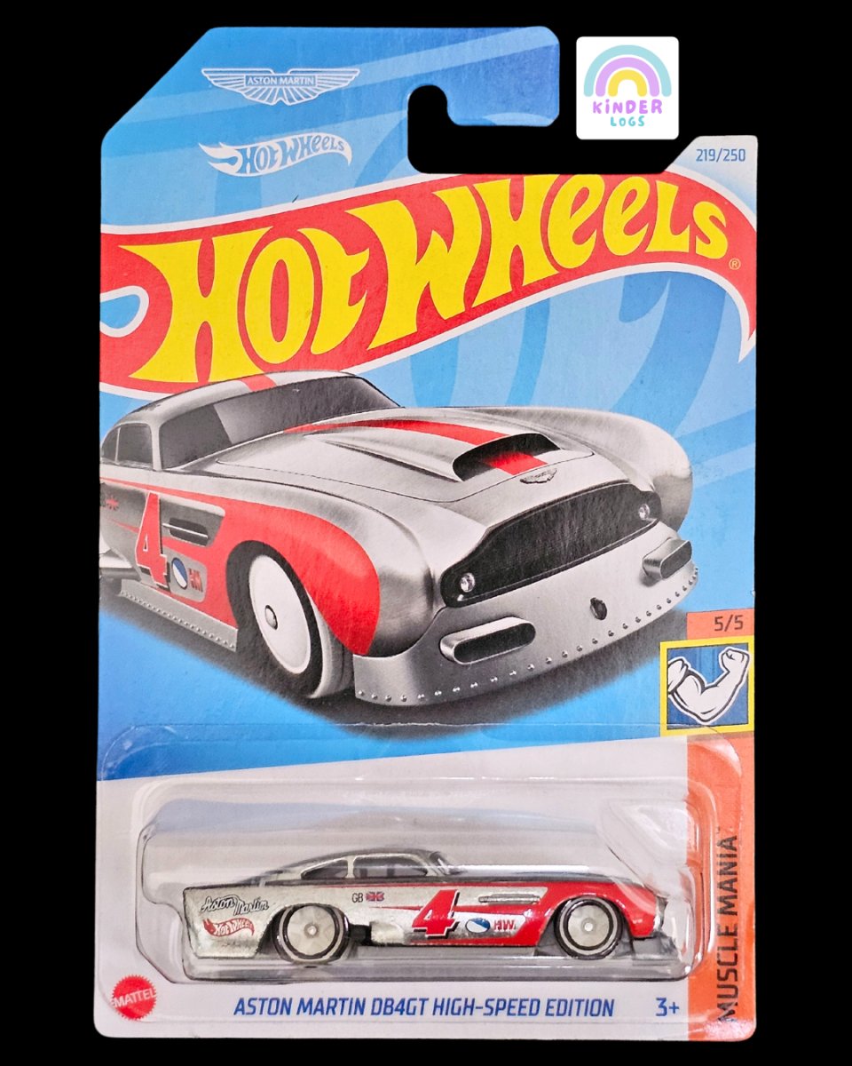 Hot Wheels Aston Martin DB4GT High - Speed Edition (P Case) - Kinder Logs