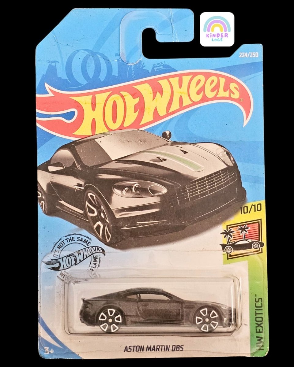 Hot Wheels Aston Martin DBS - Black Color - Kinder Logs