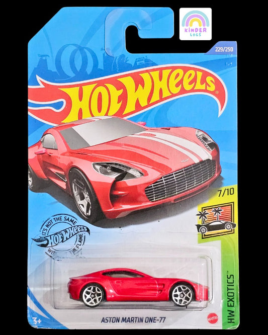 Hot Wheels Aston Martin One - 77 (Red) - Kinder Logs