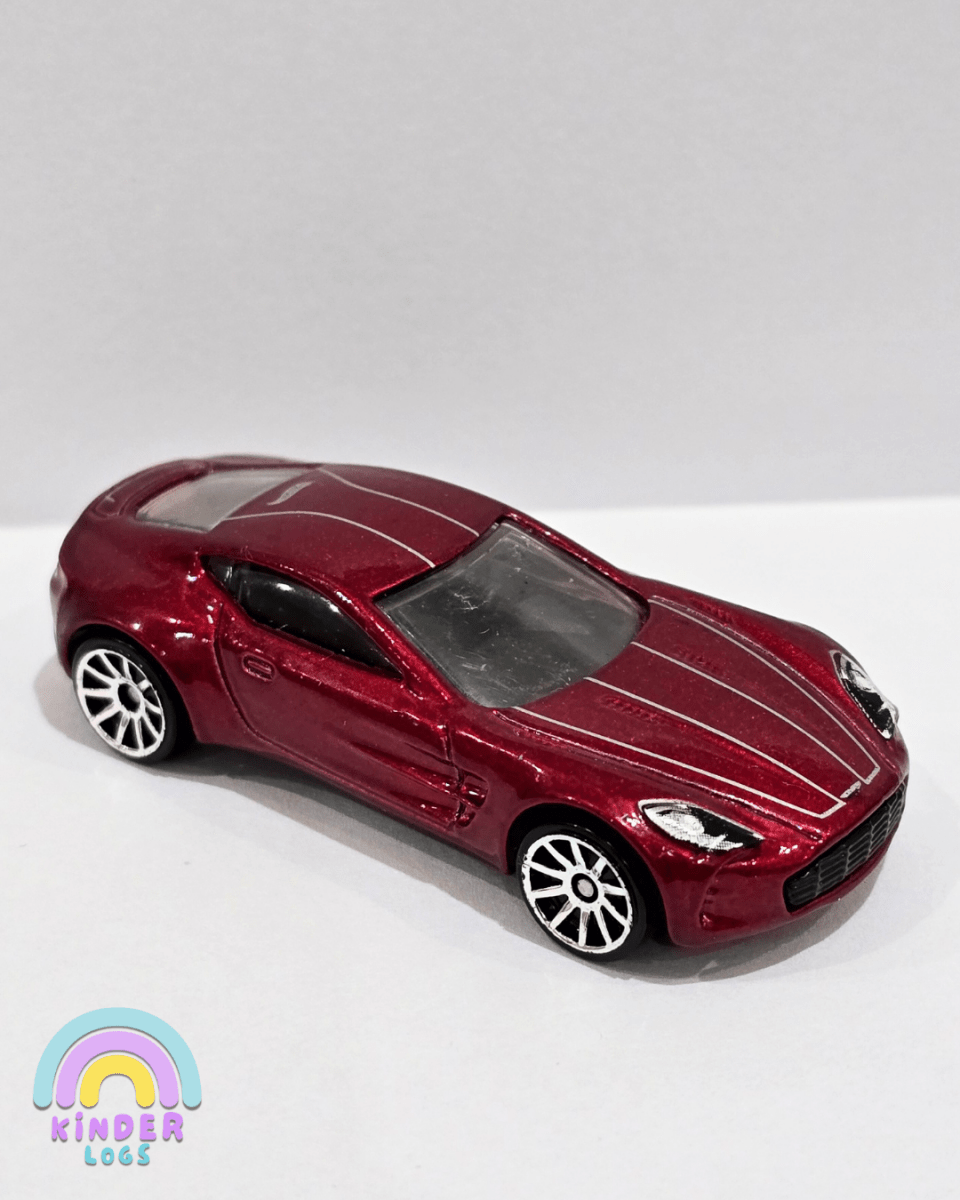 Hot Wheels Aston Martin One - 77 With White Stripes (Uncarded) - Kinder Logs