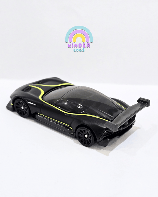 Hot Wheels Aston Martin Vulcan - Matte Black (Uncarded) - Kinder Logs