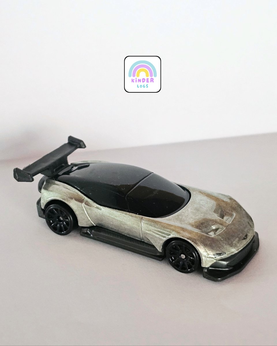 Hot Wheels Aston Martin Vulcan Zamac Edition (Uncarded) - Kinder Logs