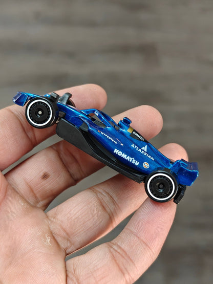 Hot Wheels Atlassian Williams F1 Car - Blue (Uncarded - New) - Kinder Logs