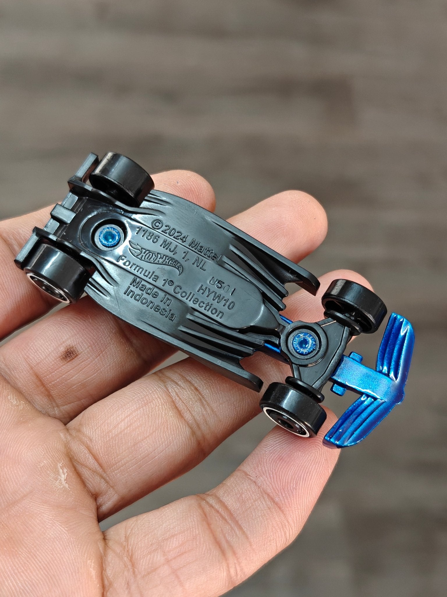 Hot Wheels Atlassian Williams F1 Car - Blue (Uncarded - New) - Kinder Logs