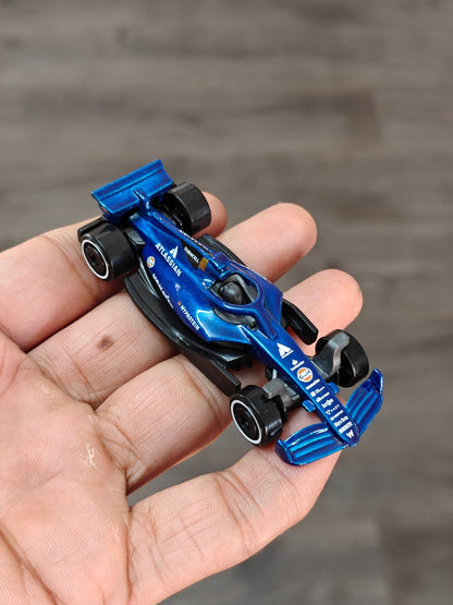 Hot Wheels Atlassian Williams F1 Car - Blue (Uncarded - New) - Kinder Logs