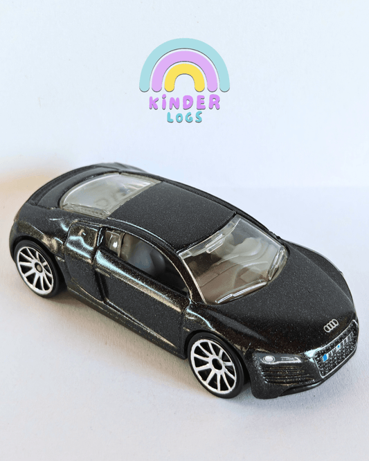 Hot Wheels Audi R8 - Charcoal Metalflake (Uncarded - New) - Kinder Logs