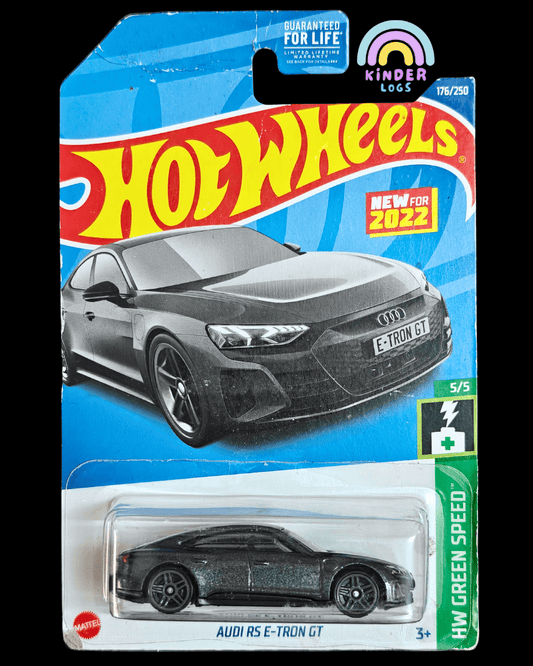 Hot Wheels Audi RS e - Tron GT - Grey (Imported - Creased Card) - Kinder Logs