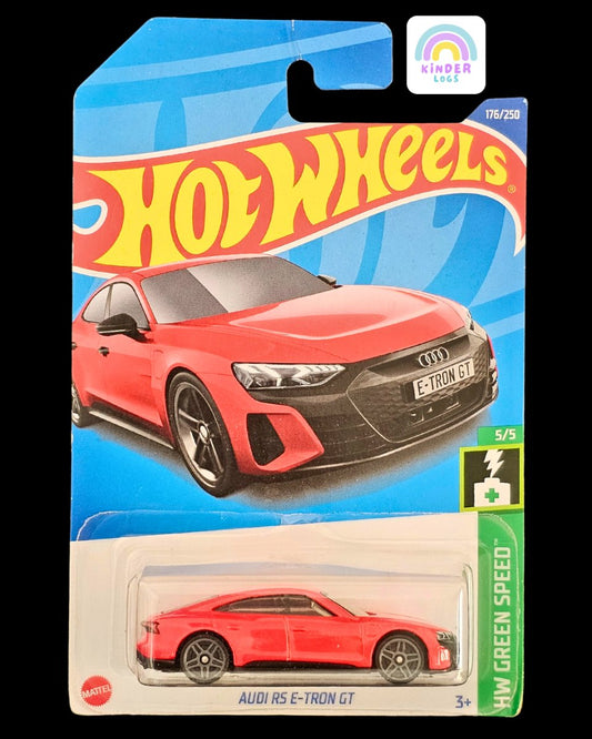 Hot Wheels Audi RS e - Tron GT - Red Color - Kinder Logs