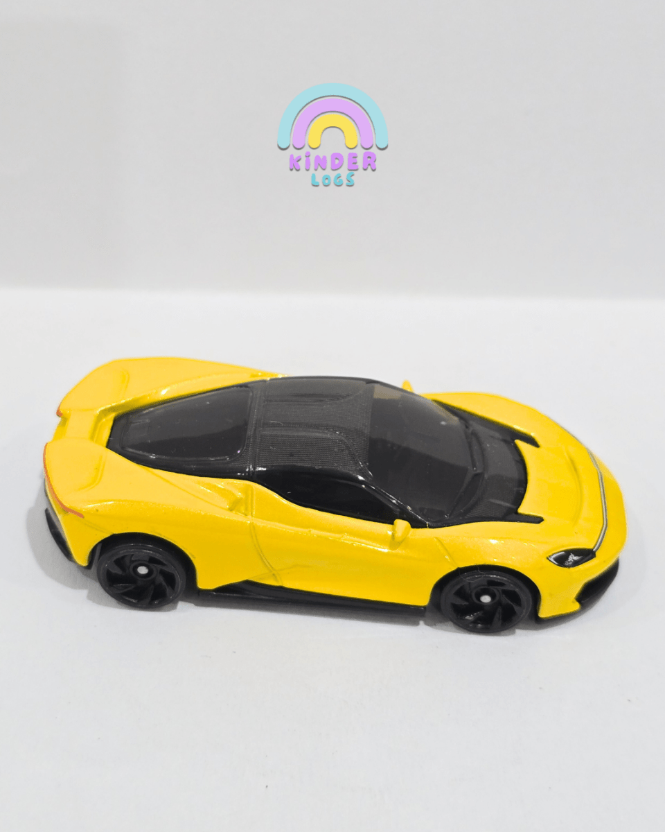 Hot Wheels Automobili Pininfarina Battista - Yellow (Uncarded) - Kinder Logs