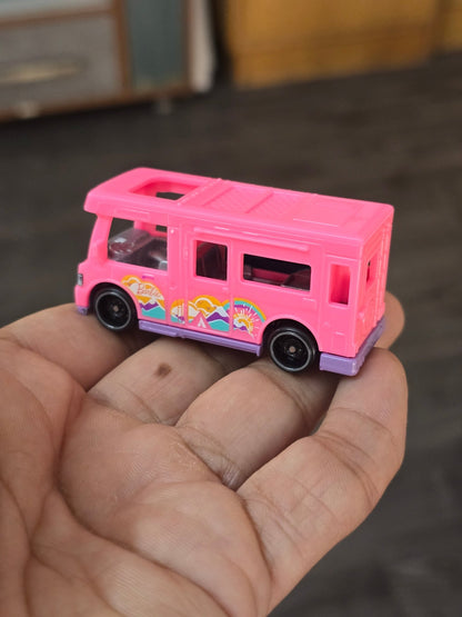 Hot Wheels Barbie Dream Camper - Pink (Uncarded - New) - Kinder Logs