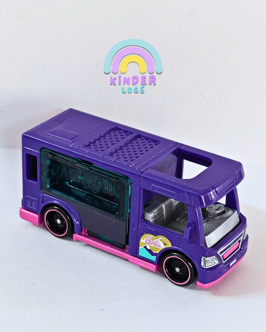 Hot Wheels Barbie Dream Camper - Purple (Uncarded - New) - Kinder Logs