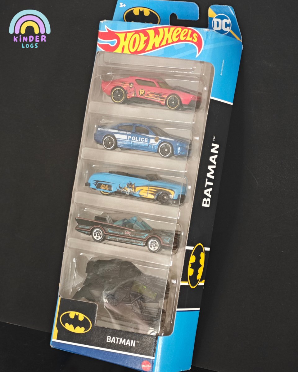 Hot Wheels Batman 5 Cars Pack - Kinder Logs