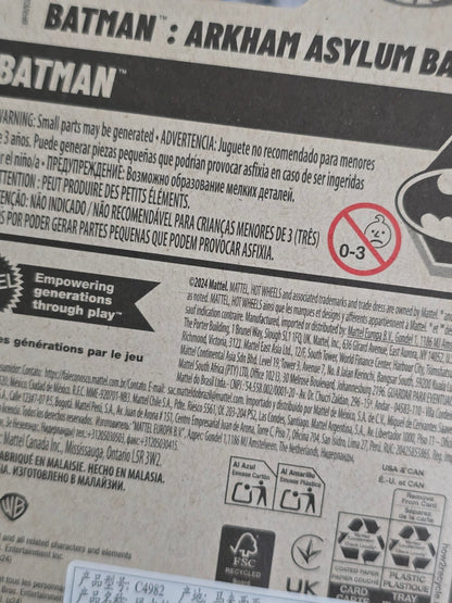 Hot Wheels Batman Arkham Asylum Batmobile (Imported) - Kinder Logs