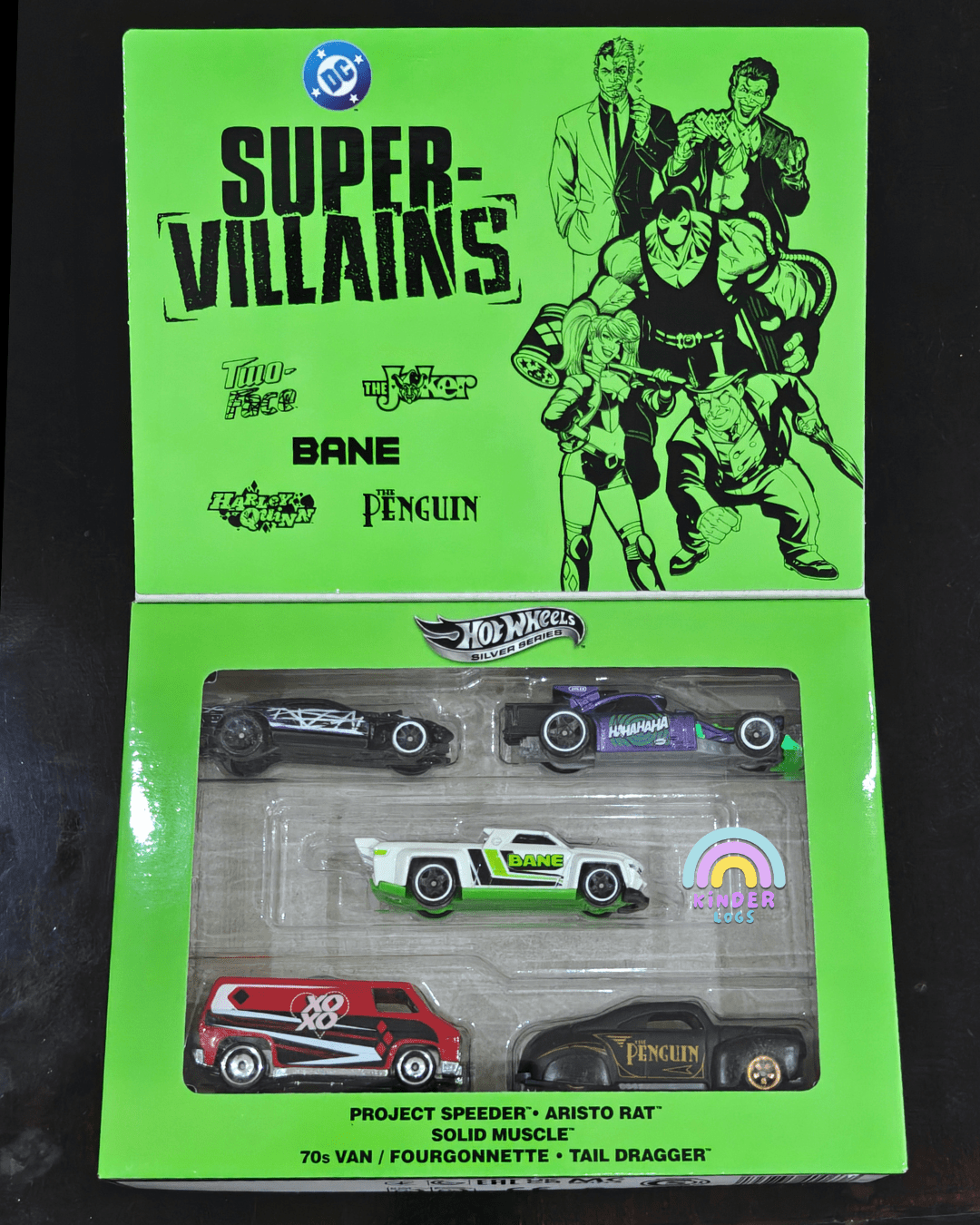 Hot Wheels Batman Super-Villains Pack of 5 Cars (Sealed Box) - Kinder Logs