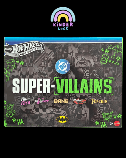 Hot Wheels Batman Super-Villains Pack of 5 Cars (Sealed Box) - Kinder Logs