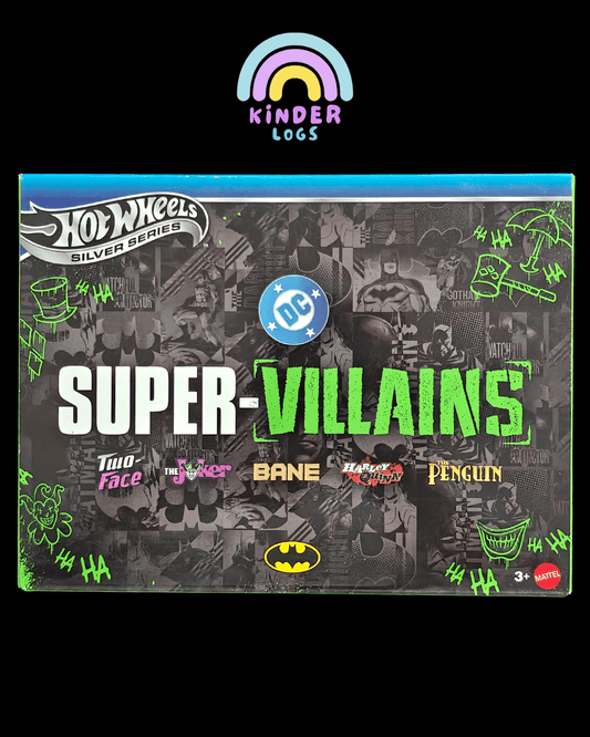 Hot Wheels Batman Super-Villains Pack of 5 Cars (Sealed Box) - Kinder Logs