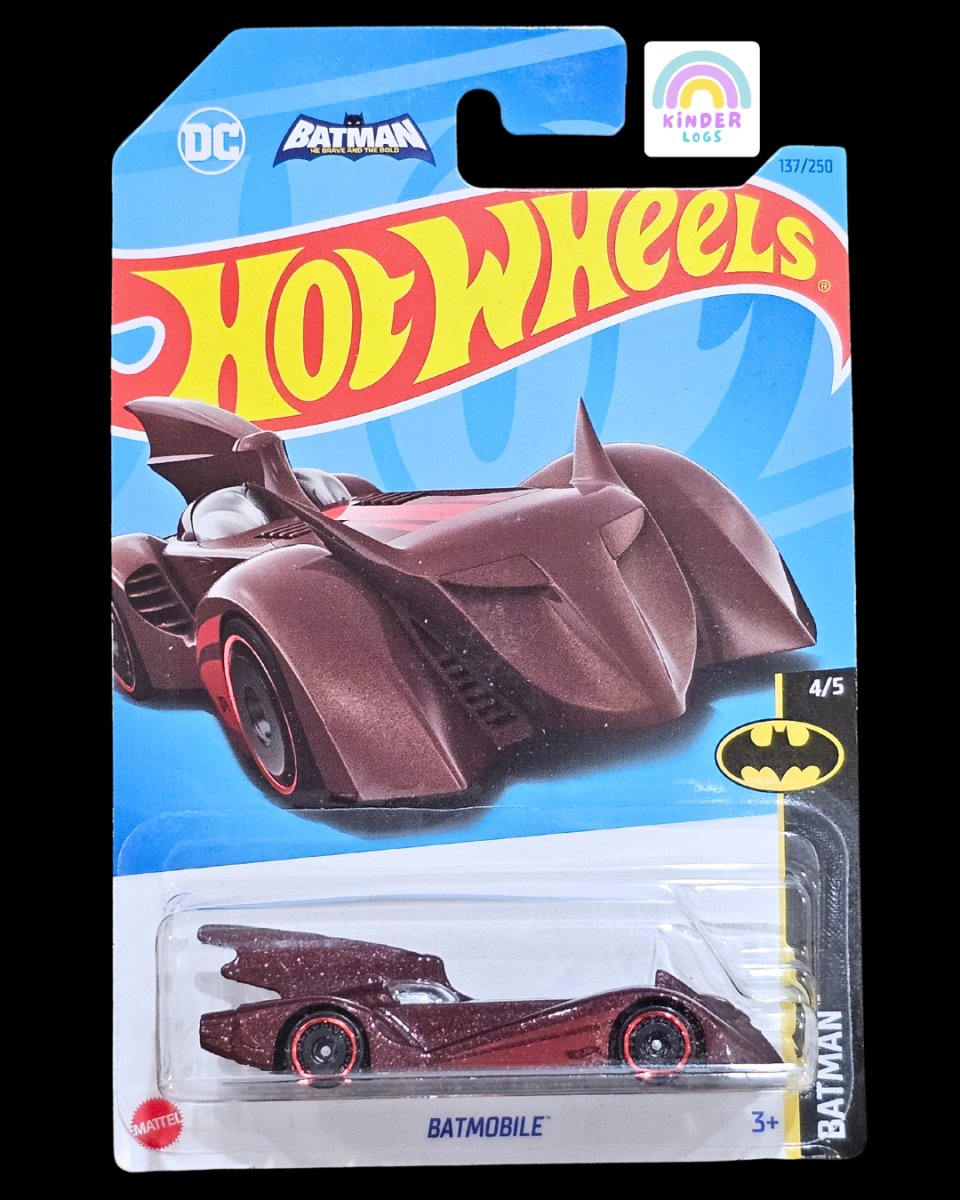 Hot Wheels Batmobile - Maroon Color (Imported) - Kinder Logs