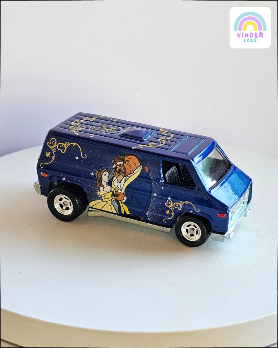 Hot Wheels Beauty and The Beast Super Van (Uncarded) - Kinder Logs
