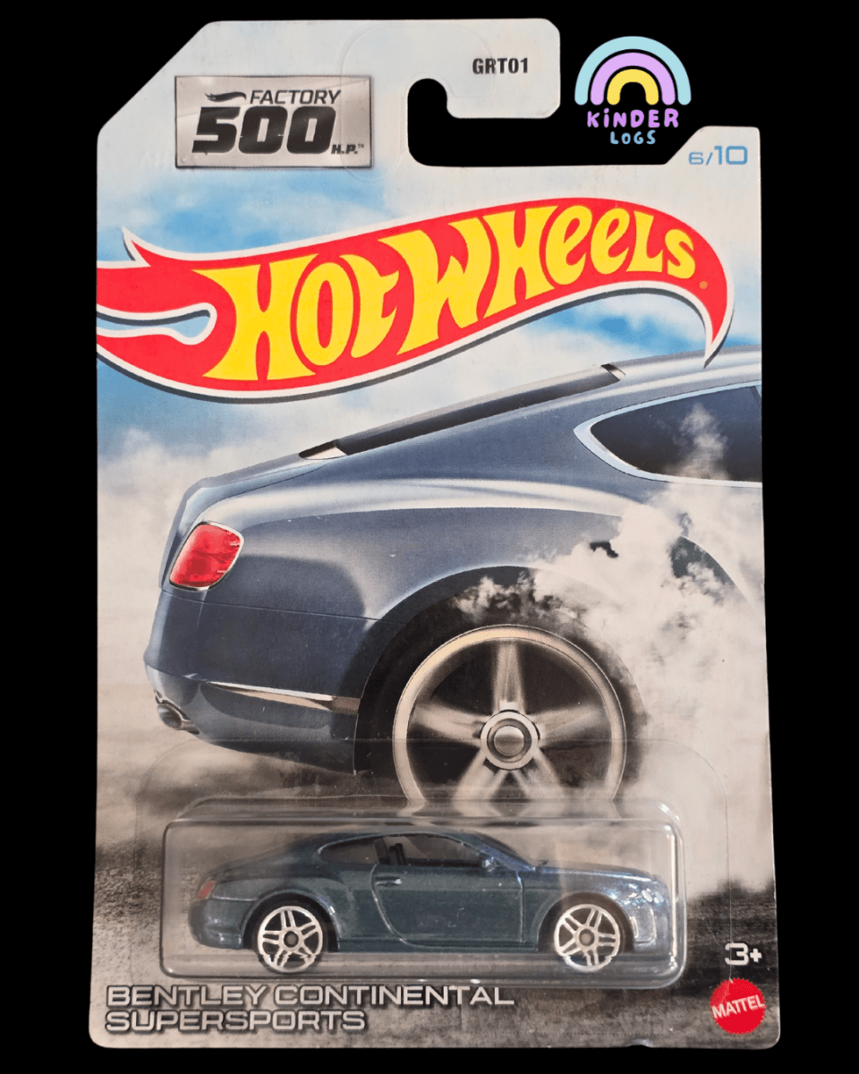 Hot Wheels Bentley Continental Supersports - Factory 500HP - Kinder Logs