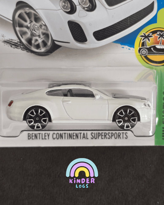 Hot Wheels Bentley Continental Supersports - White (Imported) - Kinder Logs