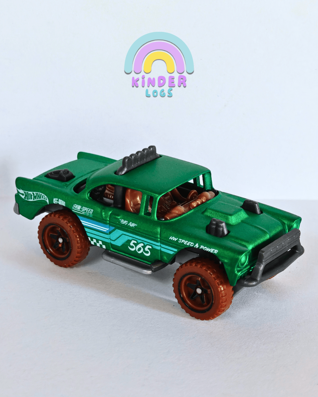 Hot Wheels Big-Air Bel Air - Green (Uncarded - New) - Kinder Logs