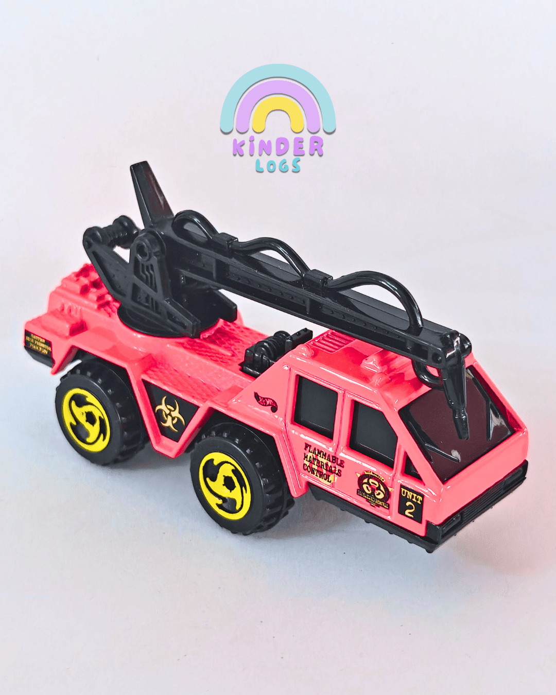 Hot Wheels Biohazard Series Flame Stopper Truck (Uncarded - New) - Kinder Logs