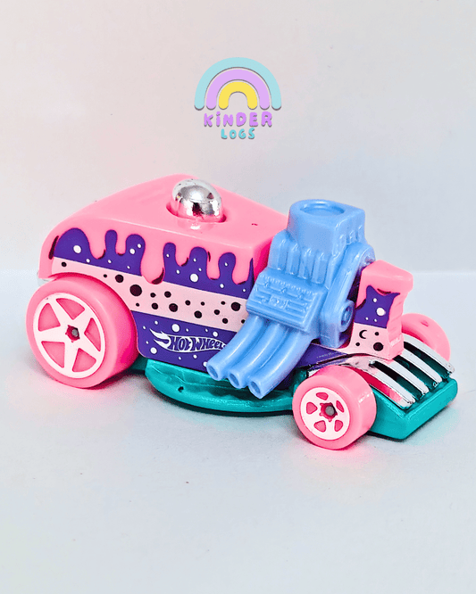 Hot Wheels Birthday Burner - Pink (Uncarded - New) - Kinder Logs