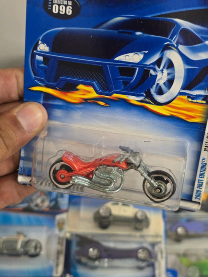 Hot Wheels Blast Lane Motorcycle - Collector No. 096 - Kinder Logs