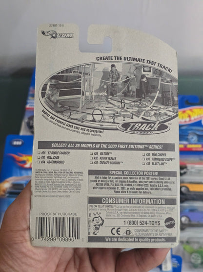 Hot Wheels Blast Lane Motorcycle - Collector No. 096 - Kinder Logs