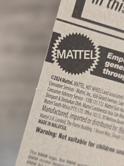 Hot Wheels BMW 2002 - ZAMAC 005 (2025) - Kinder Logs