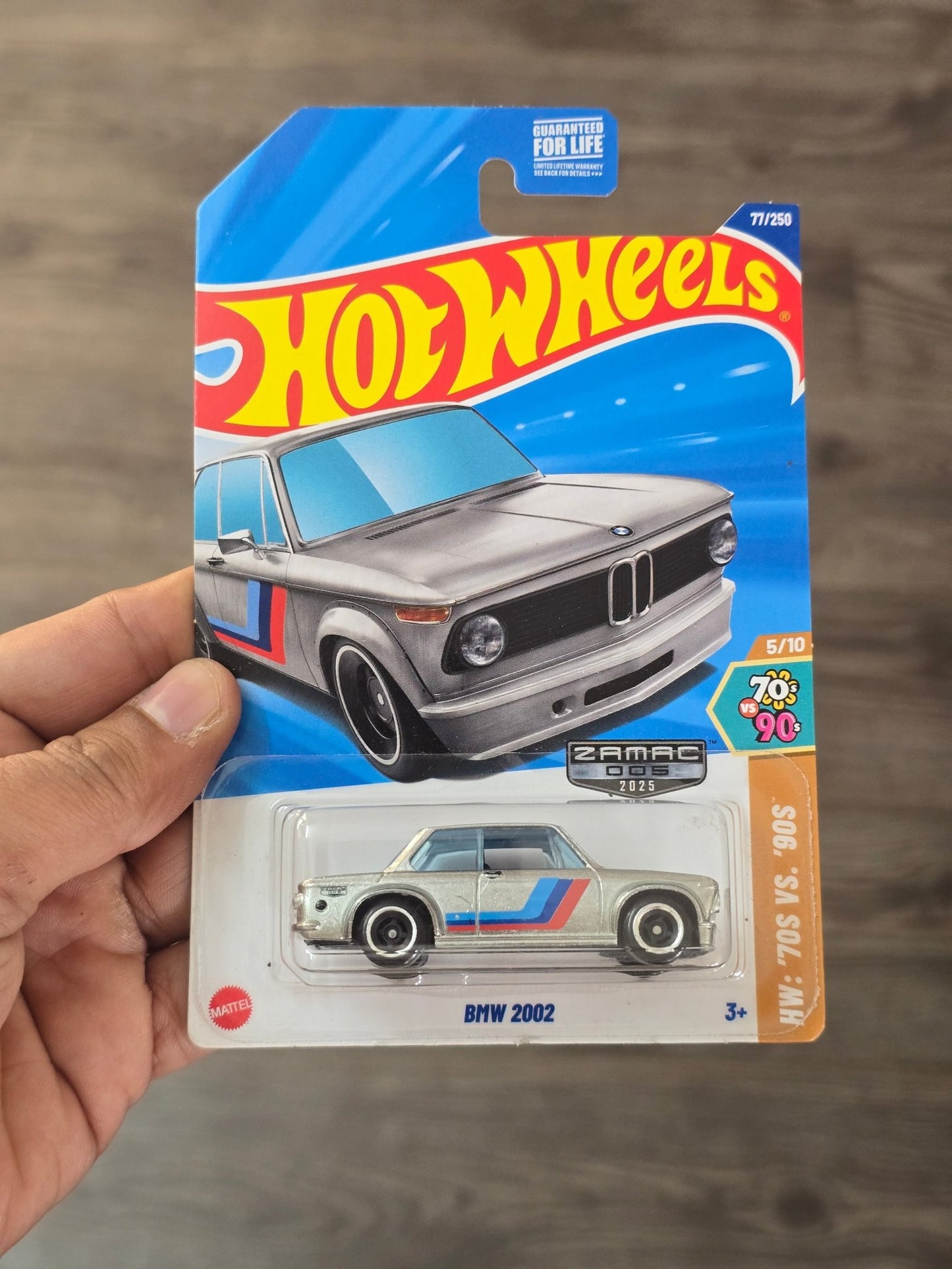 Hot Wheels BMW 2002 - ZAMAC 005 (2025) - Kinder Logs