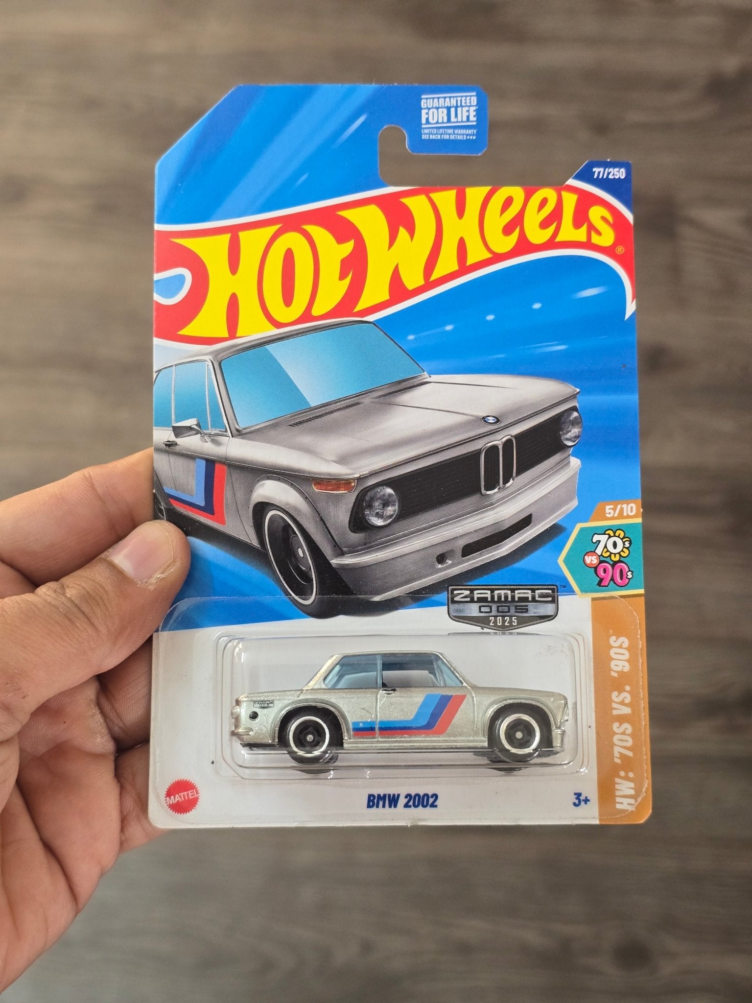 Hot Wheels BMW 2002 - ZAMAC 005 (2025) - Kinder Logs