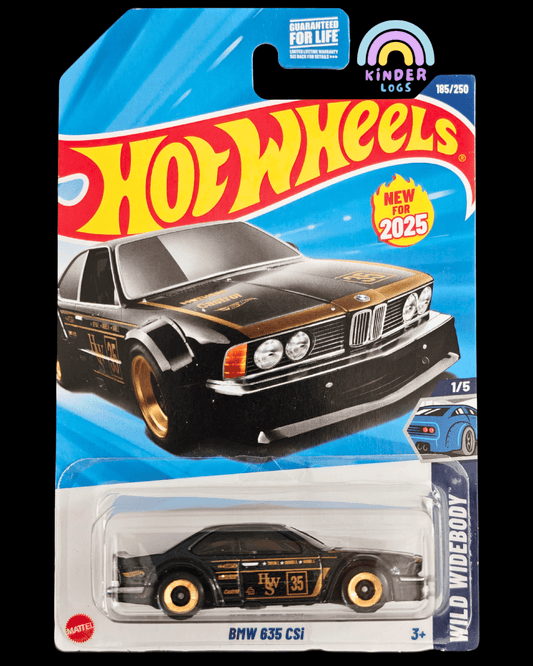 Hot Wheels BMW 635 CSi - Black (Imported) - Kinder Logs