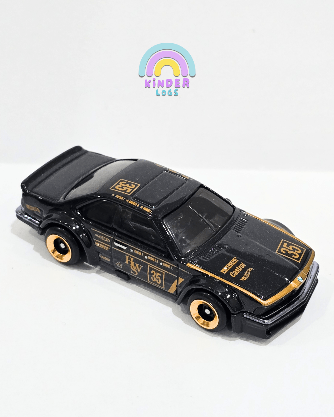Hot Wheels BMW 635 CSi - Black (Uncarded) - Kinder Logs