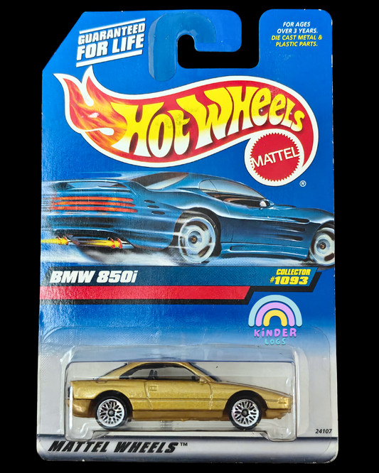 Hot Wheels BMW 850i - Gold (Imported) - Kinder Logs
