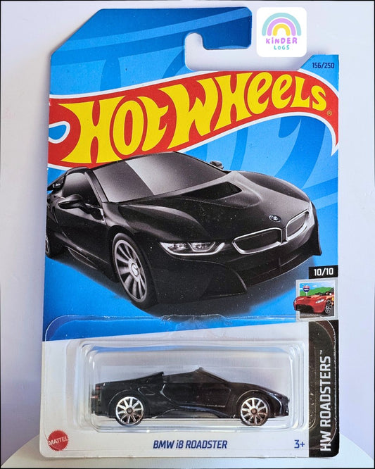 Hot Wheels BMW i8 Roadster - Black Color - Kinder Logs