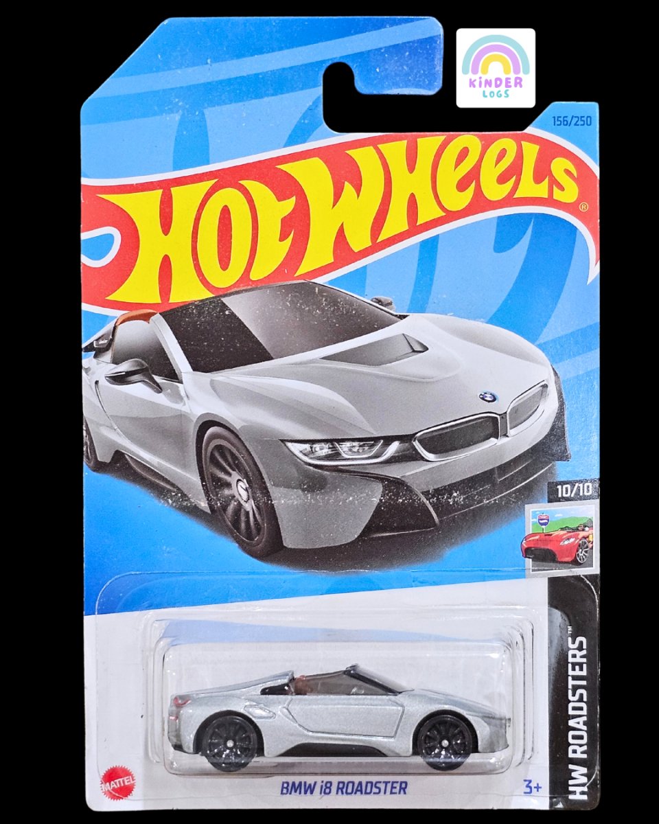 Hot Wheels BMW i8 Roadster - Silver (Imported) - Kinder Logs