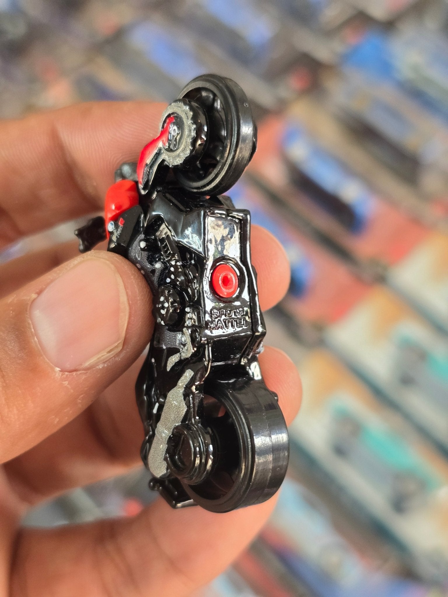 Hot Wheels BMW K1300R - Red (Uncarded) - Kinder Logs