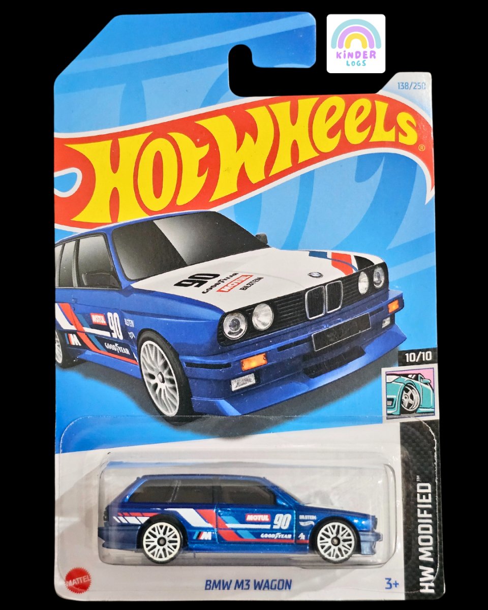 Hot Wheels BMW M3 Wagon - Blue Color - Kinder Logs