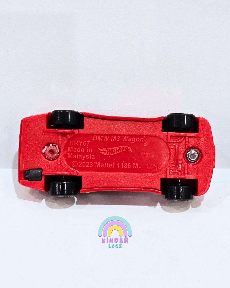 Hot Wheels BMW M3 Wagon - Red (Uncarded) - Kinder Logs