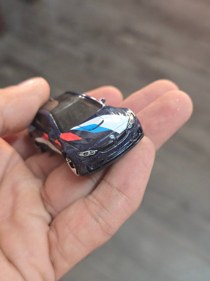 Hot Wheels BMW M4 - Blue With Graphics (Uncarded) - Kinder Logs