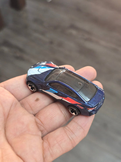 Hot Wheels BMW M4 - Blue With Graphics (Uncarded) - Kinder Logs